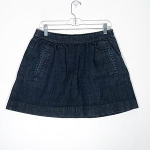 J. Crew Skirt Womens 10 Denim Blue Jean Cotton Ble